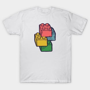 Stacked Toy Block Bricks T-Shirt